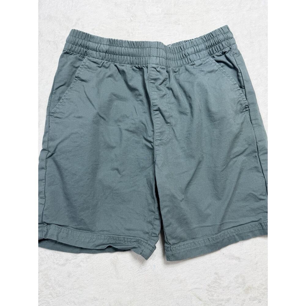 Pact Hiking Shorts Teal Blue Sz Med Mid Rise Pockets Cotton Twill Gorp Core
